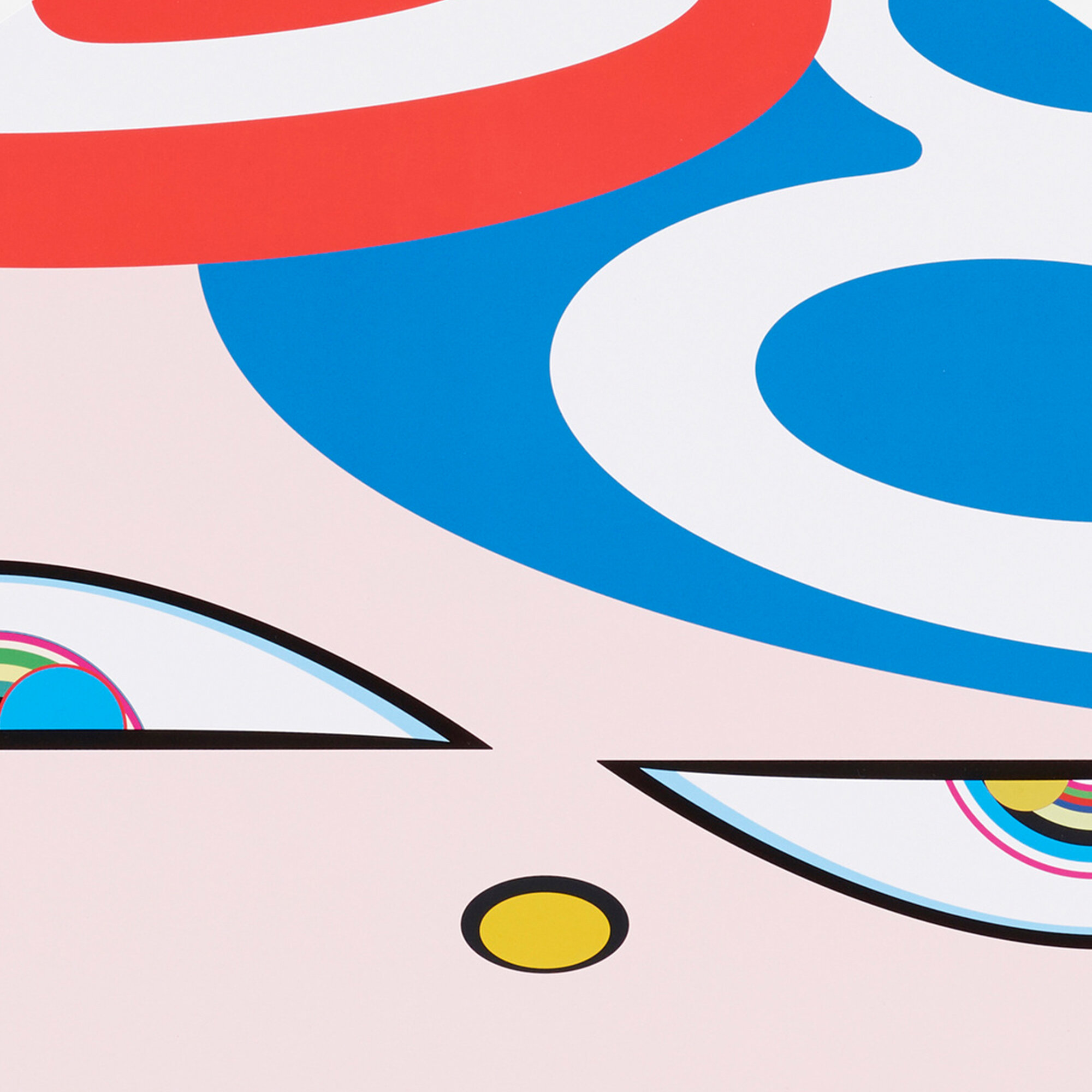 Takashi Murakami's Eye Love Superflat (Pink Logo) Print - Hype Museum