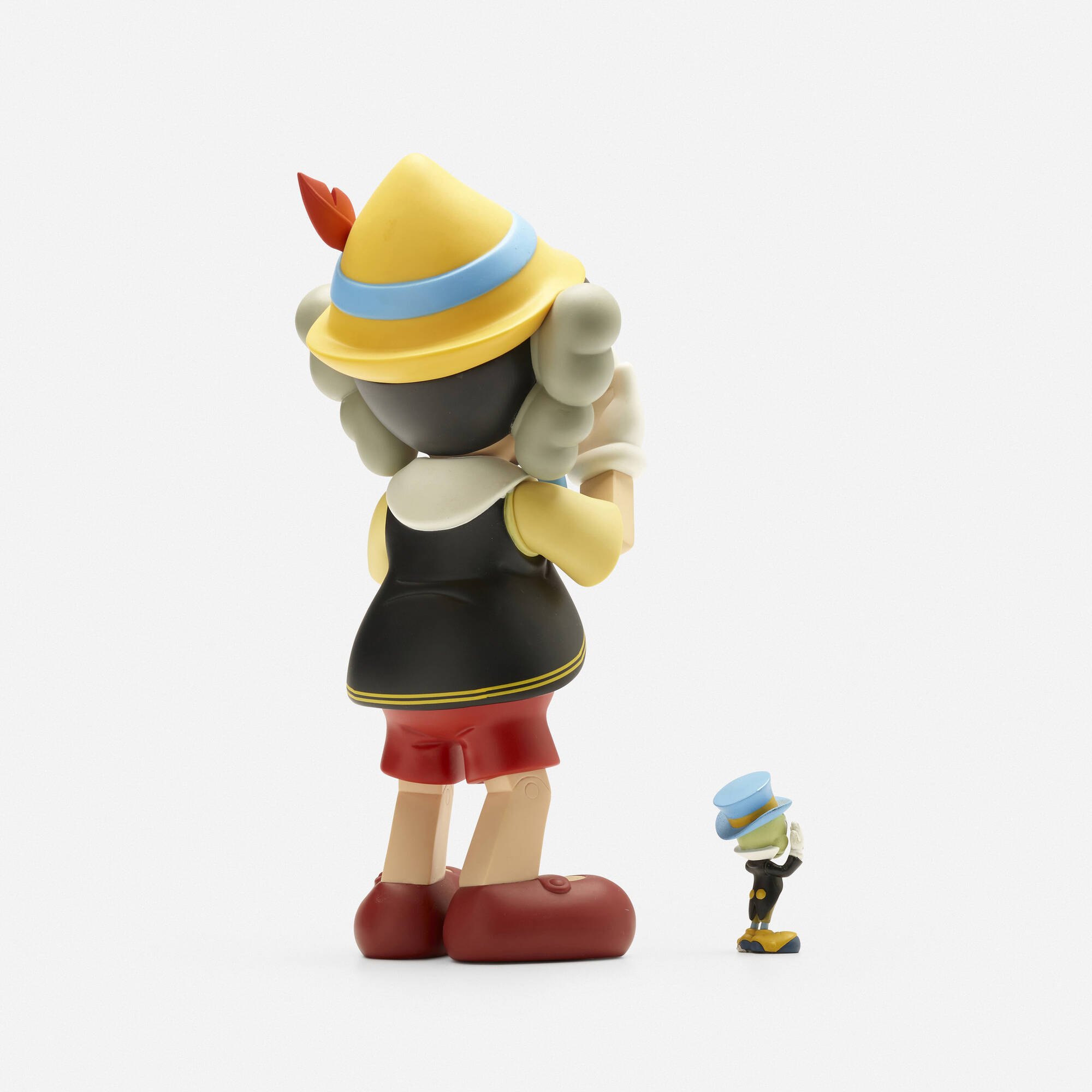 Kaws Pinocchio & Jiminy Cricket Limited Edition 2010 Medicom Toy figure 