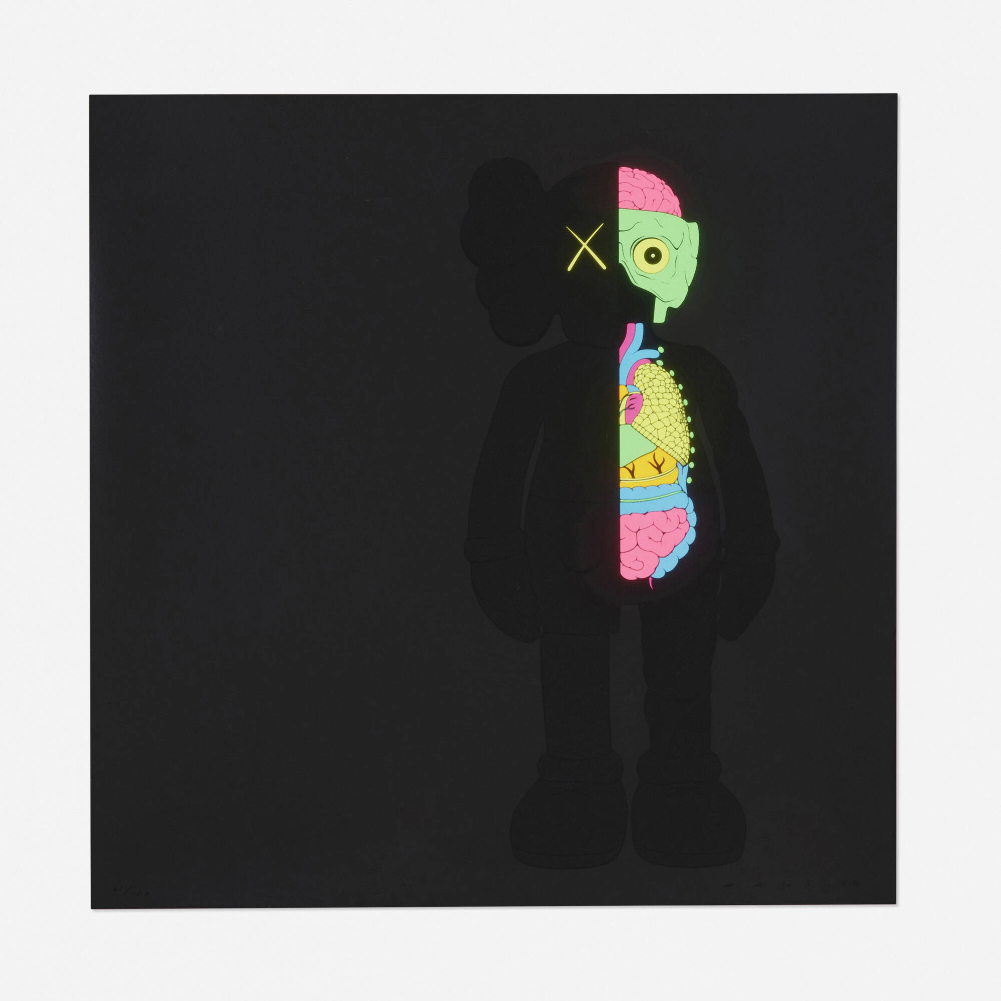 125: KAWS (BRIAN DONNELLY), Dissected Companion (black
