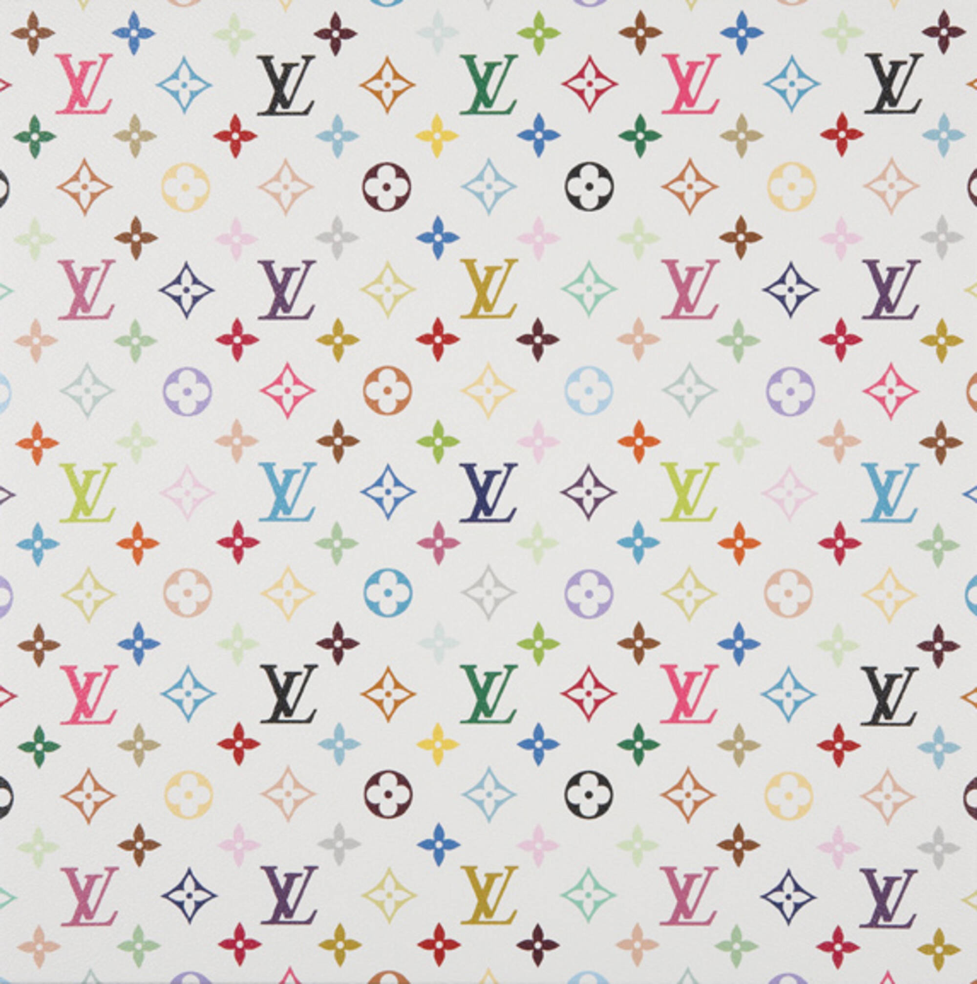 Louis Vuitton Takashi Murakami White Monogram Multicolore Coated Canvas  Heartbreaker Gold Hardware, 2012 Available For Immediate Sale At Sotheby's